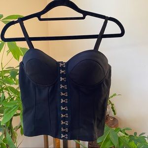 Padded Black Bustier
